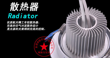 3W LED天花燈 散熱器設計、圖片展示與價格解析